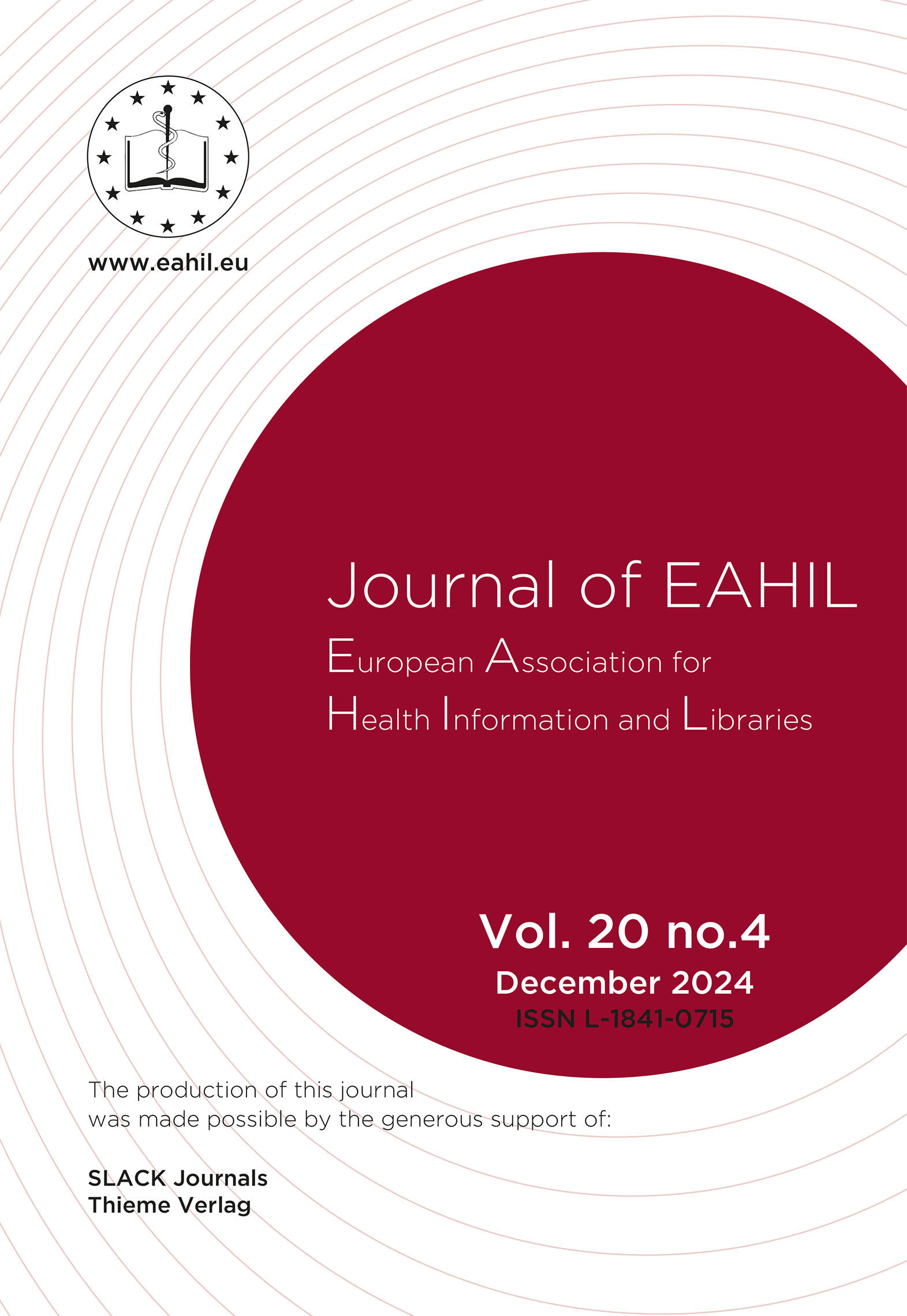 Journal of EAHIL front page.